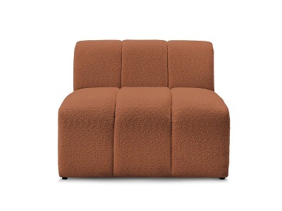 Bobochic, Modulare Sessel für Sofa BOBOCHIC ANNECY Boucle-Stoff orange