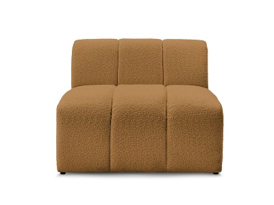Bobochic, Modulare Sessel für Sofa BOBOCHIC ANNECY Boucle-Stoff gelb
