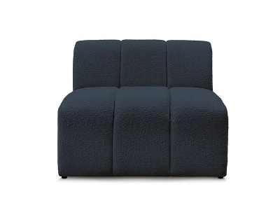 Bobochic, Modulare Sessel für Sofa BOBOCHIC ANNECY Boucle-Stoff dunkelblau