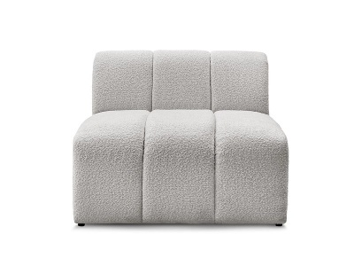 Bobochic, Modulare Sessel für Sofa BOBOCHIC ANNECY Boucle-Stoff hellgrau, Modulare Sessel für Sofa BOBOCHIC ANNECY Boucle-Stoff hellgrau