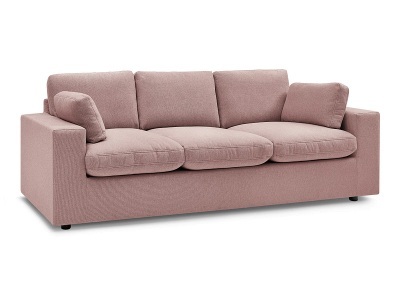 Bobochic, 3er Sofa BOBOCHIC BELAIR Stoff rosa