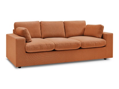 Bobochic, 3er Sofa BOBOCHIC BELAIR Stoff orange