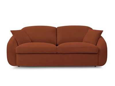 Bobochic, 3er Sofa BOBOCHIC CEZANNE Stoff orange