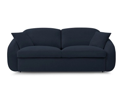 Bobochic, 3er Sofa BOBOCHIC CEZANNE Stoff dunkelblau