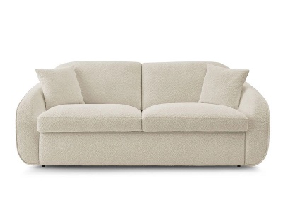 Bobochic, 3er Sofa BOBOCHIC CEZANNE Boucle-Stoff beige