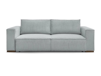 Bobochic, 3er Sofa BOBOCHIC CHELSEA Cord-Stoff hellgrau