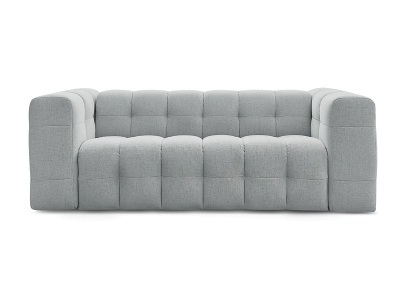 Bobochic, 3er Sofa BOBOCHIC CLOUD Stoff hellgrau