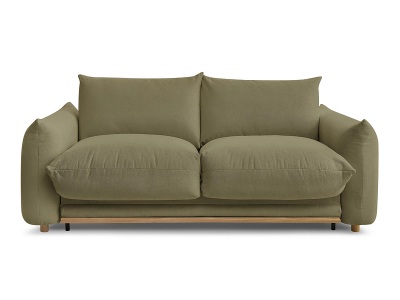 Bobochic, 3er Sofa BOBOCHIC ERNEST Stoff grün