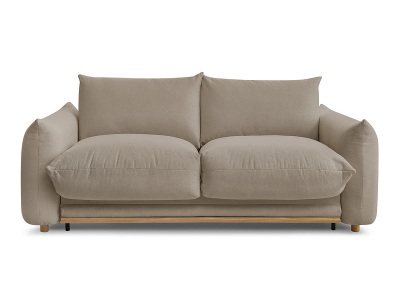 Bobochic, 3er Sofa BOBOCHIC ERNEST Stoff taupe