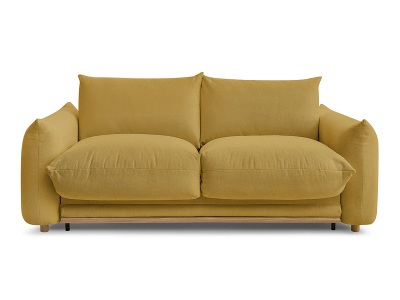 Bobochic, 3er Sofa BOBOCHIC ERNEST Stoff gelb