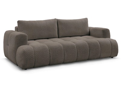 Bobochic, 3er Sofa BOBOCHIC FUJI Boucle-Stoff rotbraun