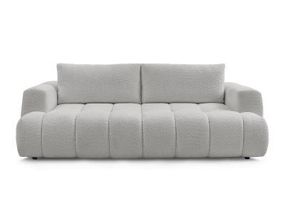 Bobochic, 3er Sofa BOBOCHIC FUJI Boucle-Stoff hellgrau