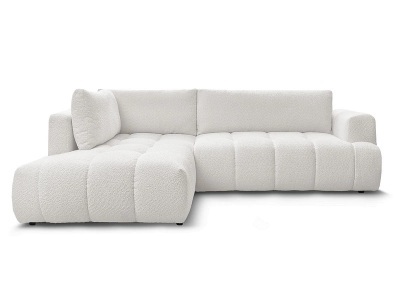 Bobochic, Ecksofa BOBOCHIC FUJI Boucle-Stoff weiss, Ecksofa BOBOCHIC FUJI Boucle-Stoff weiss