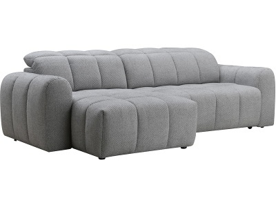 undefined, Ecksofa RICHI Stoff grau