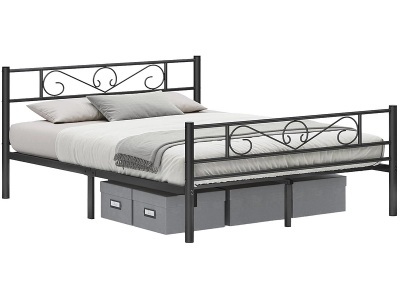 SONGMICS, Bett SONGMICS TRUNK 160x200cm schwarz, Bett SONGMICS TRUNK 160x200cm schwarz