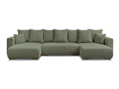 Bobochic, Wohnlandschaft BOBOCHIC SIDONIE Cord-Stoff grün, Wohnlandschaft BOBOCHIC SIDONIE Cord-Stoff grün