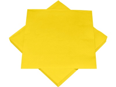 undefined, Set 20 Servietten SWAN Papier gelb, Set 20 Servietten SWAN Papier gelb