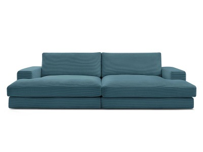 Bobochic, Sofa BOBOCHIC LEONARD Cord-Stoff hellblau, Sofa BOBOCHIC LEONARD Cord-Stoff hellblau