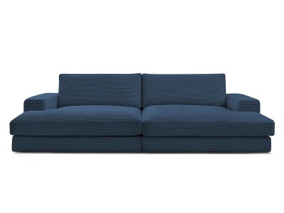 Bobochic, Sofa BOBOCHIC LEONARD Cord-Stoff dunkelblau, Sofa BOBOCHIC LEONARD Cord-Stoff dunkelblau
