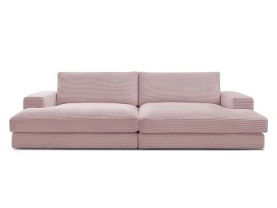 Bobochic, Sofa BOBOCHIC LEONARD Cord-Stoff violett, Sofa BOBOCHIC LEONARD Cord-Stoff violett