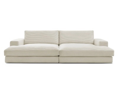 Bobochic, Sofa BOBOCHIC LEONARD Cord-Stoff beige, Sofa BOBOCHIC LEONARD Cord-Stoff beige