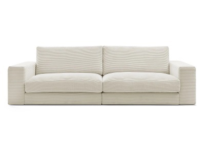 Bobochic, 3er Sofa BOBOCHIC LEONARD Cord-Stoff beige, 3er Sofa BOBOCHIC LEONARD Cord-Stoff beige