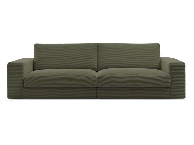 Bobochic, 3er Sofa BOBOCHIC LEONARD Cord-Stoff grün, 3er Sofa BOBOCHIC LEONARD Cord-Stoff grün