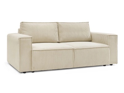 Bobochic, 2er Sofa BOBOCHIC NIHAD Cord-Stoff beige