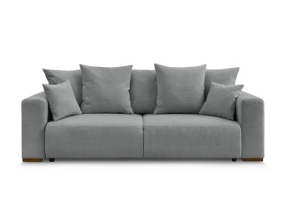Bobochic, 3er Sofa BOBOCHIC SIDONIE Stoff chiniert dunkelgrau