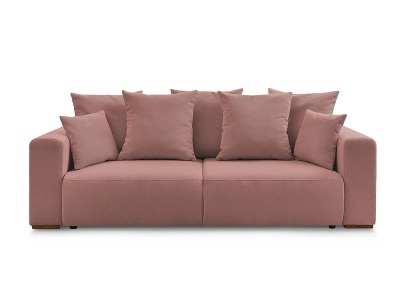 Bobochic, 3er Sofa BOBOCHIC SIDONIE Cord-Stoff rosa