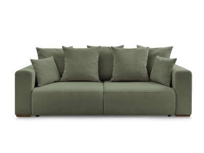 Bobochic, 3er Sofa BOBOCHIC SIDONIE Cord-Stoff grün