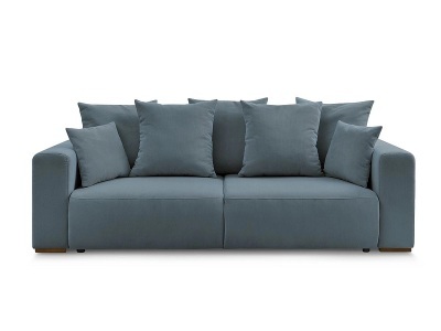Bobochic, 3er Sofa BOBOCHIC SIDONIE Cord-Stoff dunkelblau