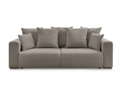 Bobochic, 3er Sofa BOBOCHIC SIDONIE Cord-Stoff taupe