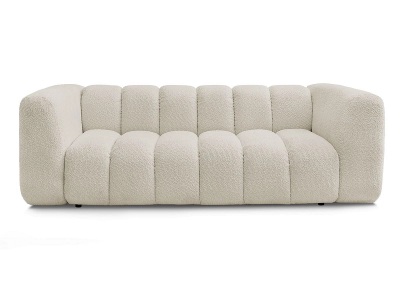 Bobochic, 3er Sofa BOBOCHIC TALIA Boucle-Stoff beige