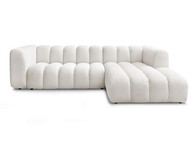 Bobochic, Ecksofa BOBOCHIC TALIA Boucle-Stoff weiss