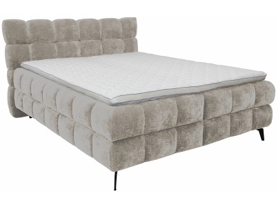 undefined, Boxspringbett BUBBLE esche 160x200cm halbfest