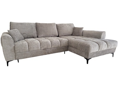 undefined, Ecksofa KAVALA Stoff grau