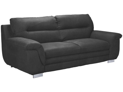 undefined, 3er Sofa TRAPANI Stoff anthrazit
