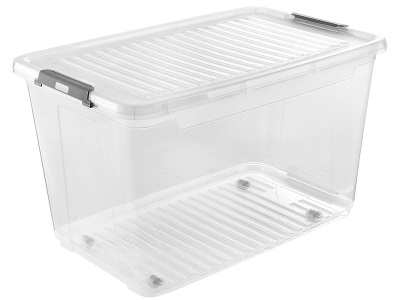keeeper, Aufbewahrungsbox mit Deckel SELMA durchsichtig 38x59x35.5cm, Aufbewahrungsbox mit Deckel SELMA durchsichtig 38x59x35.5cm