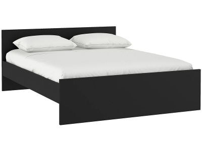 undefined, Bett NAIA 160x200cm matt schwarz, Bett NAIA 160x200cm matt schwarz
