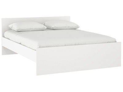 undefined, Bett NAIA 180x200cm matt schwarz, Bett NAIA 180x200cm matt weiss