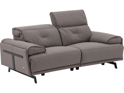 CAMPO DE FIORI, 2er Sofa CAMPO DE FIORI SIENA Echtleder grau, 2er Sofa CAMPO DE FIORI SIENA Echtleder grau