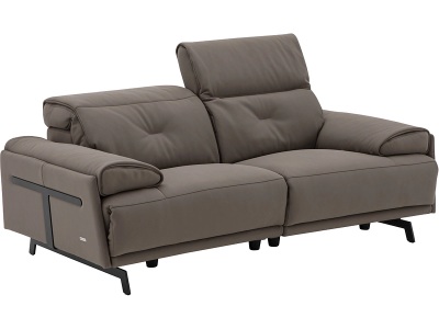 CAMPO DE FIORI, 2er Sofa CAMPO DE FIORI SIENA Echtleder kaffeefarben