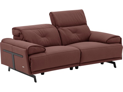 CAMPO DE FIORI, 2er Sofa CAMPO DE FIORI SIENA Echtleder rot