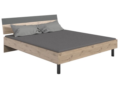 undefined, Bett BUDAPEST 160x200cm dekor eiche