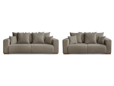 Bobochic, 2er + 3er Sofa BOBOCHIC SIDONIE, 2er + 3er Sofa BOBOCHIC SIDONIE