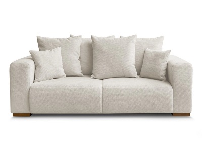 Bobochic, 2er Sofa BOBOCHIC SIDONIE Stoff chiniert beige