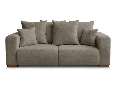 Bobochic, 2er Sofa BOBOCHIC SIDONIE Stoff chiniert taupe