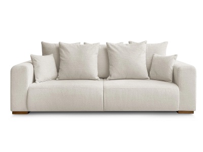 Bobochic, 3er Sofa BOBOCHIC SIDONIE Stoff chiniert beige