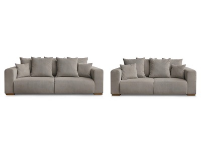 Bobochic, 2er + 3er Sofa BOBOCHIC SIDONIE, 2er + 3er Sofa BOBOCHIC SIDONIE